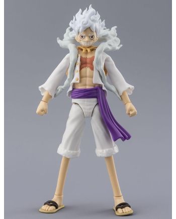Détail de la figurine Luffy Gear 5 Anime Heroes