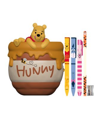 Set de papeterie Winnie l'Ourson avec pot à crayons 3D Disney