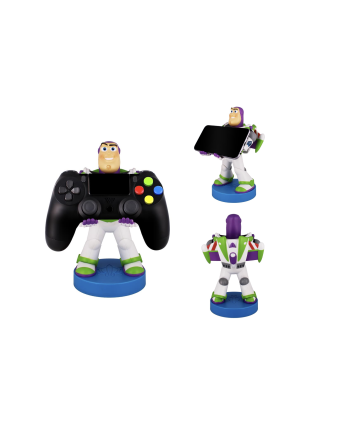 Figurine Buzz L'Éclair support manette et portable Toy Story 20cm