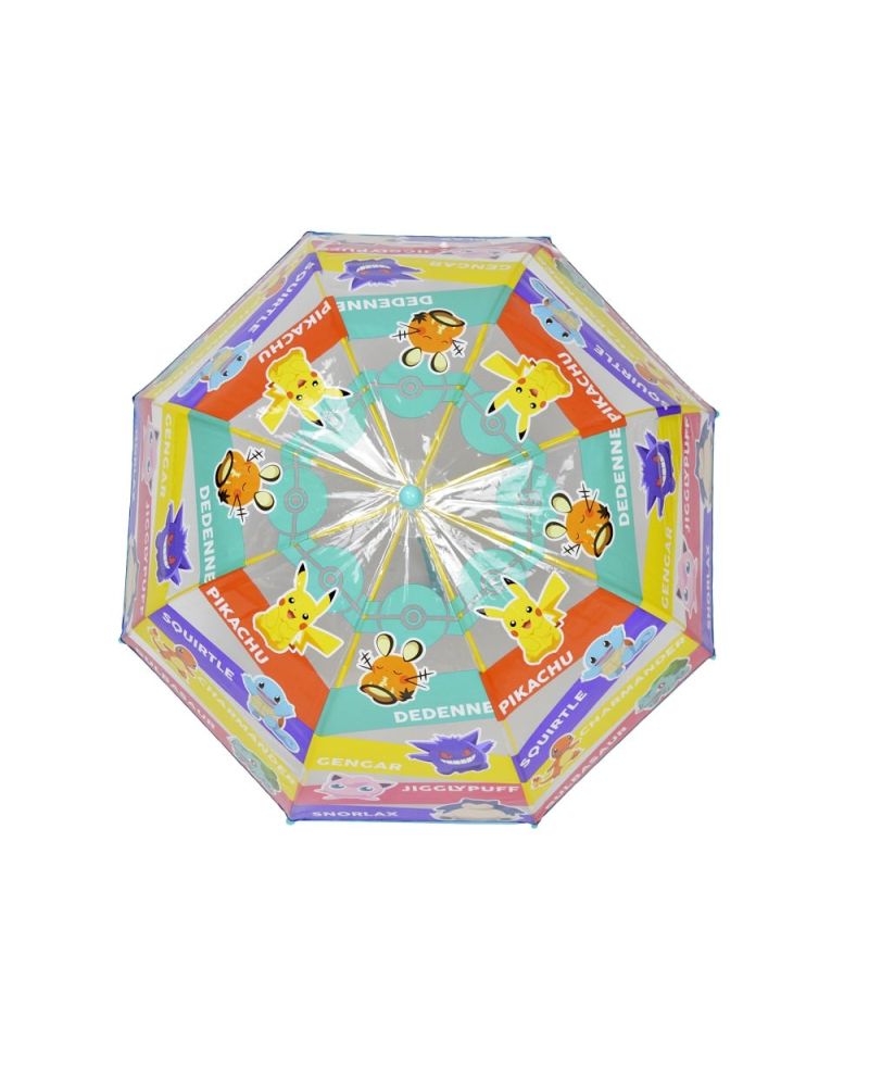 POKEMON - Pikachu & Friends - Parapluie Transparent Manuel 48 cm - vue principale