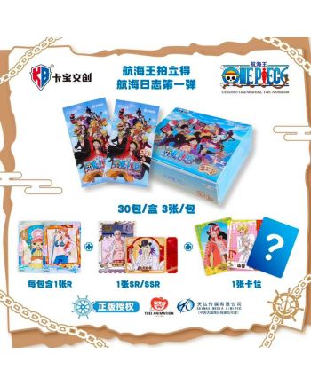 Composition du display One Piece KB Card de 30 boosters contenant 90 cartes