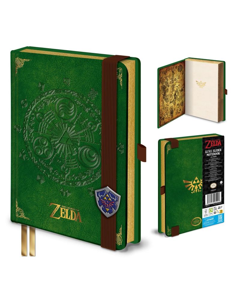 Carnet A5 Luxe The Legend of Zelda Triforce - papeterie officielle Nintendo