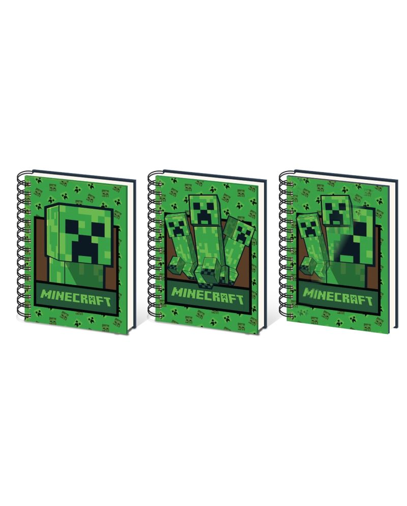 Notebook lenticulaire A5 Creeper Minecraft