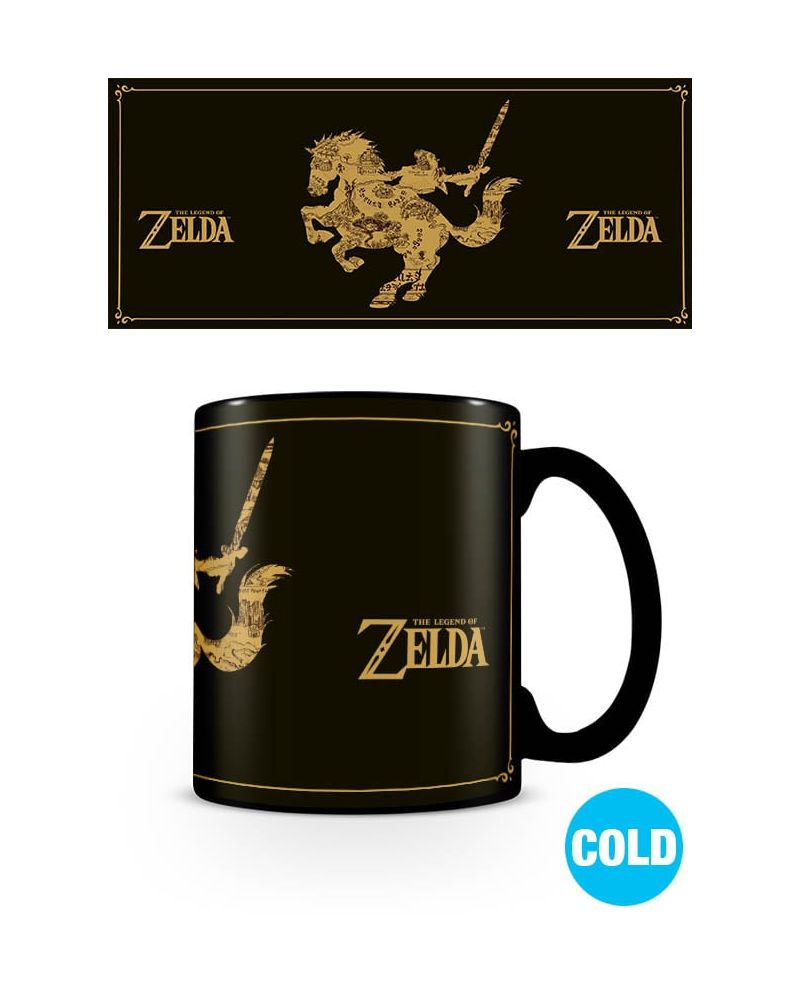 Mug thermoréactif The Legend of Zelda Map Silhouette - JB Manga Shop