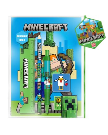 Set de papeterie A5 Minecraft Characters - JB Manga Shop