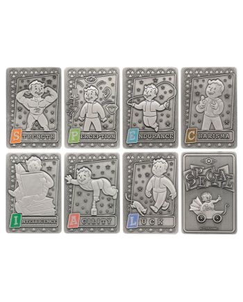 FALLOUT - S.P.E.C.I.A.L. Perk - Set de 7 Lingot - vue de face