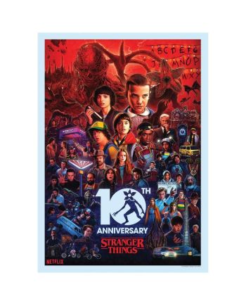 STRANGER THINGS - 10ème Anniversaire - Art Print - Edition Limitée - vue principale