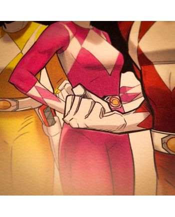 POWER RANGERS - Art Print - Edition Limitée - vue du packaging