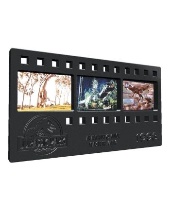 JURASSIC PARK - Bande de film Métallique de Collection - vue de profil
