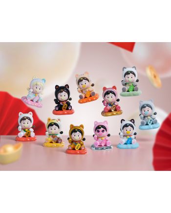 Blind Box Hanamaki Fortune Cat Series FANCY UP vue 1