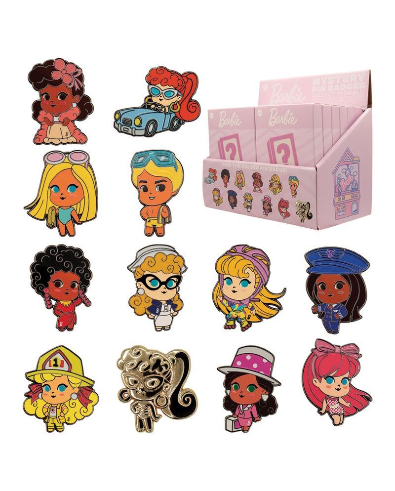 Mystery Box de 12 Pin's Barbie by Fanattik - visuel principal
