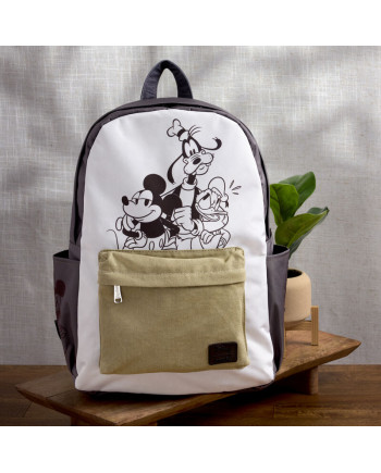 DISNEY - Mickey and friends - Nylon Canvas Backpack LoungeFly