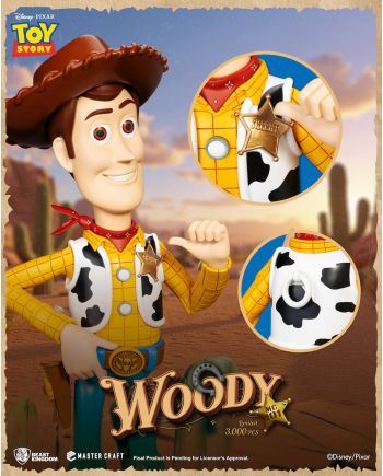 TOY STORY - Sheriff Woody - Statuette Master Craft 44cm - vue de dos