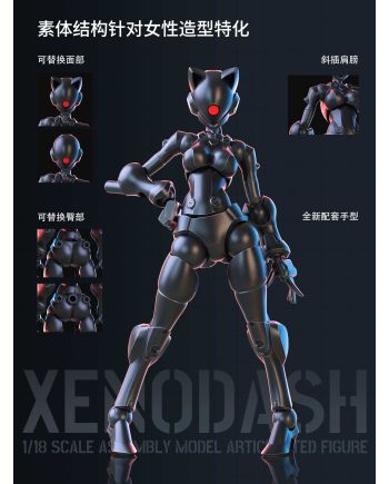 SHEIK MAINLAND - Xenodash (Noir) - Model Kit 1/18 - vue principale