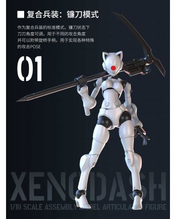 SHEIK MAINLAND - Xenodash (Blanc) - Model Kit 1/18 - vue principale