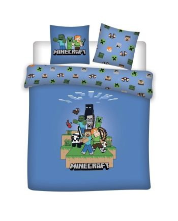 MINECRAFT - Parure de lit 240x220cm + 2x65x65cm - vue principale