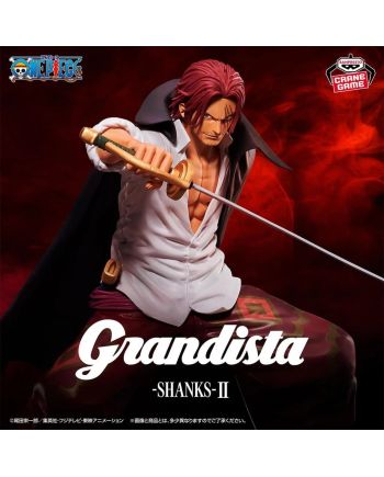 Découvrez la figurine Shanks Grandista II et ses détails.