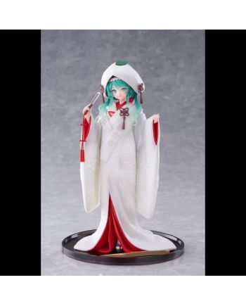 Snow Miku 2013 en kimono blanc Strawberry Shiro-muku, vue de face.