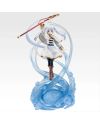 Figurine Frieren Bandai Lot A 27 cm sur socle translucide fleuri.