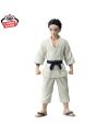 Vue de face de la figurine Hakuji Soyama (Akaza) de Demon Slayer, gamme Kizuna no Sou, 17 cm.