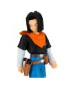 Détails du visage et de la tenue d'Android 17 – figurine Banpresto SOLID EDGE WORKS.