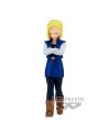 Android 18 (C-18) – Figurine Dragon Ball Z Banpresto 17 cm, vue de face.