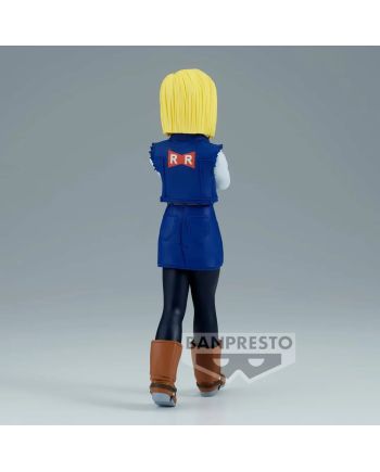 Android 18 Dragon Ball Z – Vue arrière avec logo du Ruban Rouge.