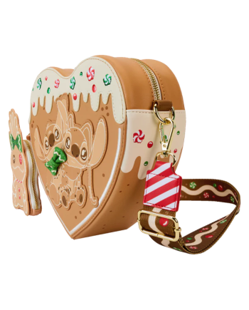 LILO & STITCH - Angel & Stitch Gingerbread - Crossbody Bag Loungefly