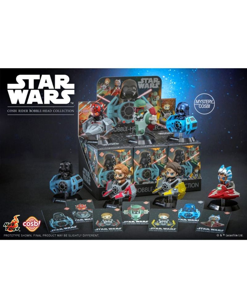 Boîte assortiment 6 figurines Cosbi Riders Star Wars Series 1 Blind Box