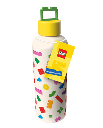 Vue détaillée du bouchon brique de la gourde LEGO Paladone