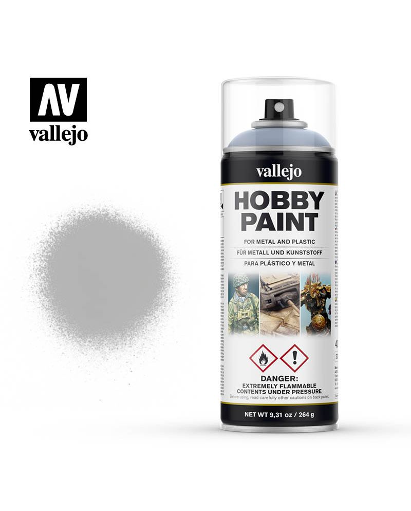 Bombe aérosol d'apprêt gris mat Vallejo Gundam ACC 400ml