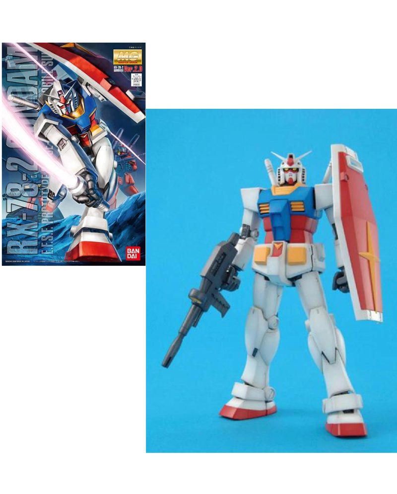 GUNDAM - MG 1/100 Gundam RX-78-2 ver.2.0 - Model Kit - 18cm - vue principale