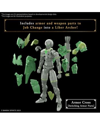 GUNDAM - 30MF LIBER ARCHER - Model Kit - vue de dos
