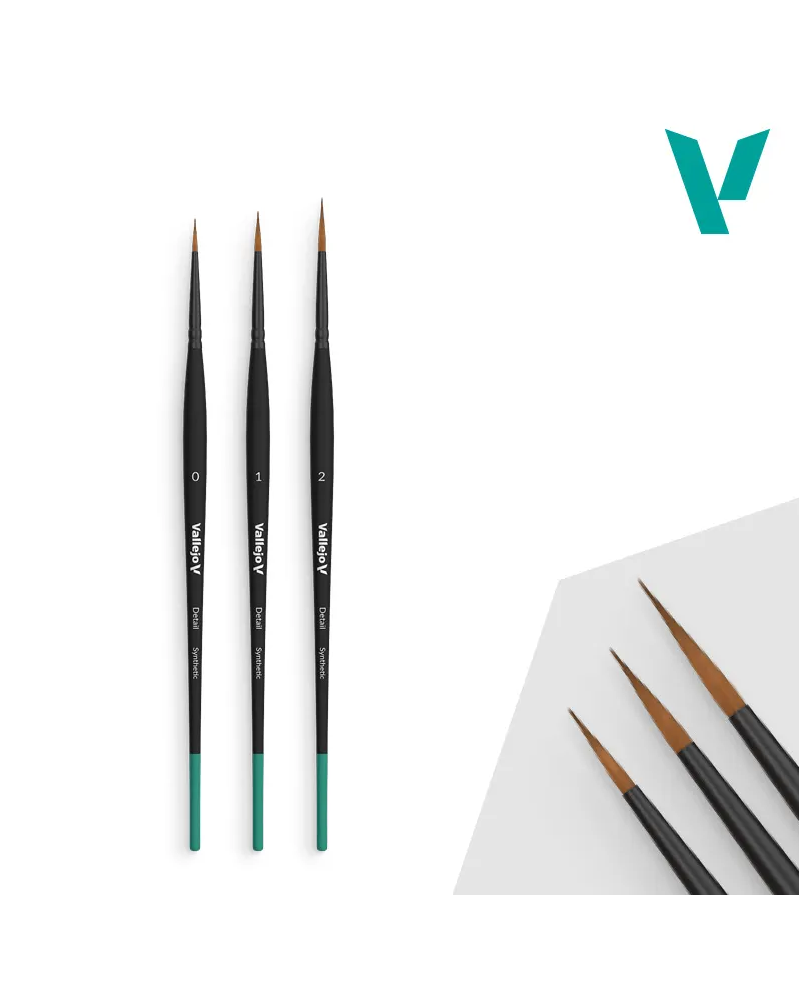 GUNDAM ACC - Set de 3 Pinceaux Ronds - Taille '0-1-2' - vue principale