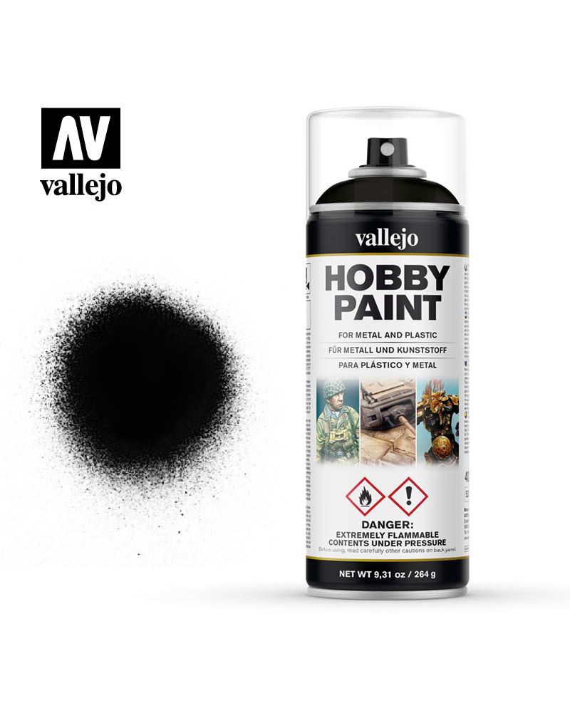 GUNDAM ACC - Aerosol Primer 400ml - Matte Black Acrylic - vue principale