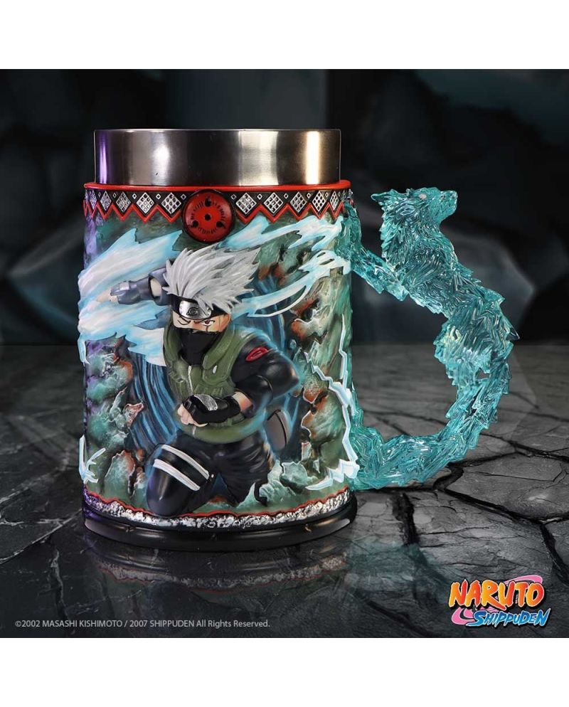 Chope Kakashi Naruto en verre 16.5cm - Nemesis