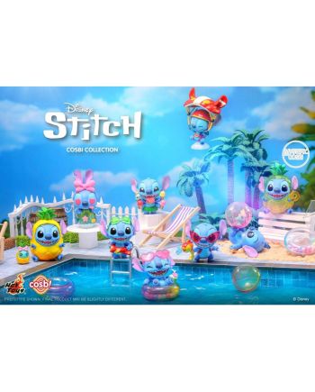 LILO & STITCH - Stitch on Holiday - Assort. 8 Fig. Cosbi 8cm BLIND BOX - vue de face
