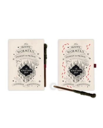 HARRY POTTER - Notebook A5 Premium Lumineux + Stylo Baguette - vue principale