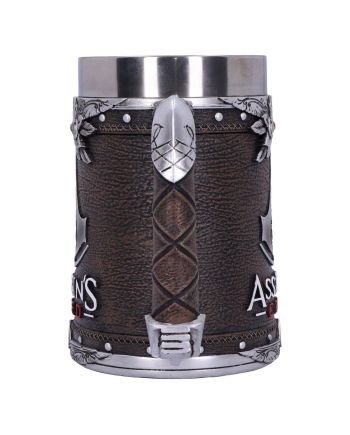 Chope Assassin's Creed logo en résine 15cm vue de profil