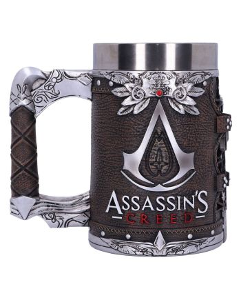 Chope Assassin's Creed logo en résine 15cm détail du relief