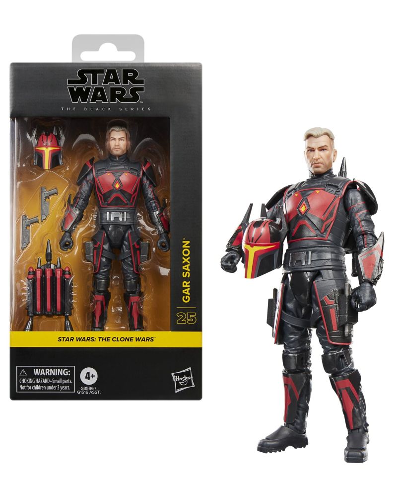 THE CLONE WARS - Gar Saxon - Figurine Black Series 15cm - vue principale