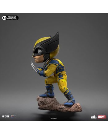 Statuette Minico Wolverine Iron Studios - détail du visage