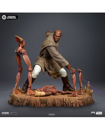 Statuette Mace Windu Art Scale 1/10 Iron Studios - Star Wars face avant