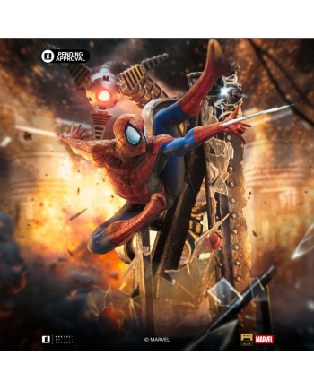 Statuette Spider-Man Art Scale 1/10 Iron Studios vue de profil