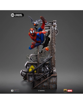 Statuette Spider-Man Art Scale 1/10 détail du socle et de la pose