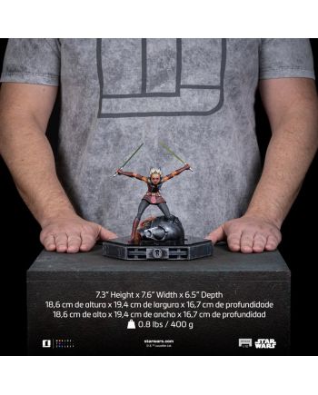 Statuette Ahsoka Tano Iron Studios vue arrière