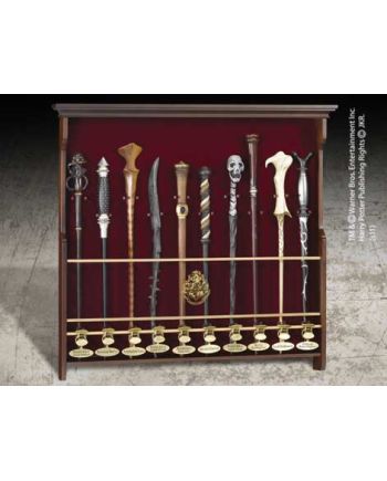 Vue détaillée du présentoir de baguettes Harry Potter