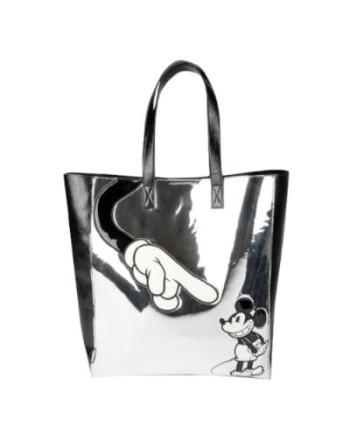 DISNEY - Silver Faux-Leather Bag Mickey Mouse 'Danielle Nicole'