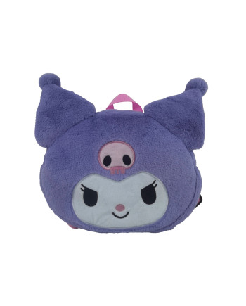 KUROMI - Purple - Fur Backpack - 28x24x7cm