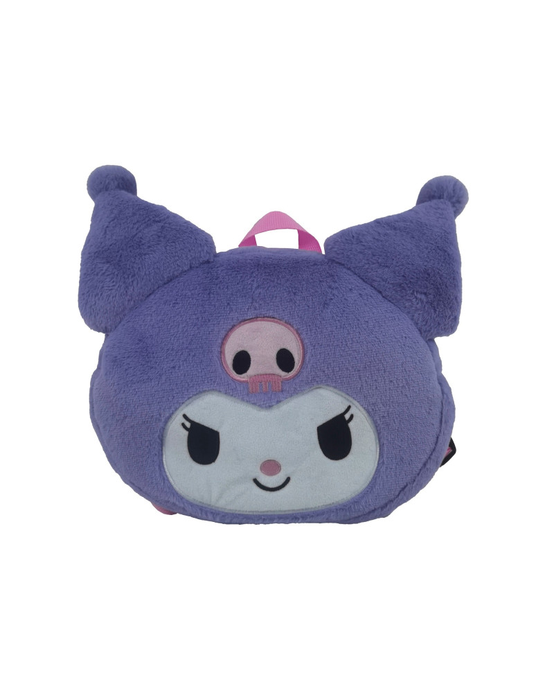 KUROMI - Purple - Fur Backpack - 28x24x7cm